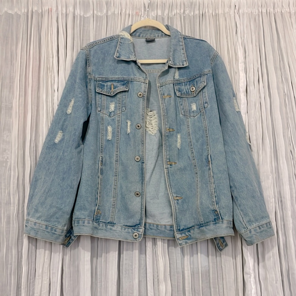 Distressed Jean jacket